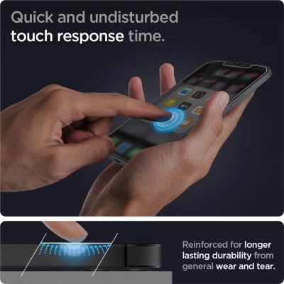 10. Szkło hartowane Spigen Glas.tR EZ Fit na iPhone 12 / iPhone 12 Pro - 2 szt.