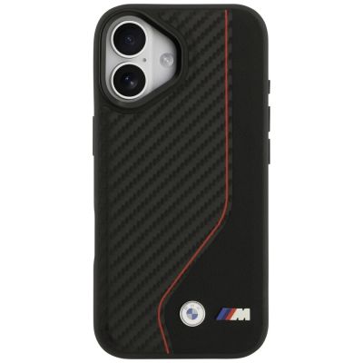 3. Etui BMW M Carbon Line & Logo MagSafe na iPhone 17 - czerwone