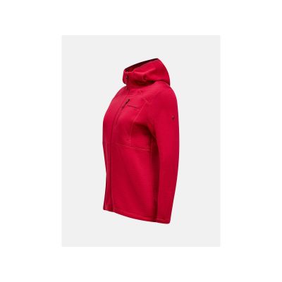 2. Bluza PEAK PERFORMANCE W Trail Polartec Zip Hood bordowy
