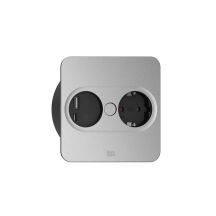 Bachmann 946.105 gniazdko elektryczne Type F + USB A + USB C Stal nierdzewna