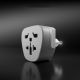 6. Adapter podróżny SBS IT - uniwersalny - biały