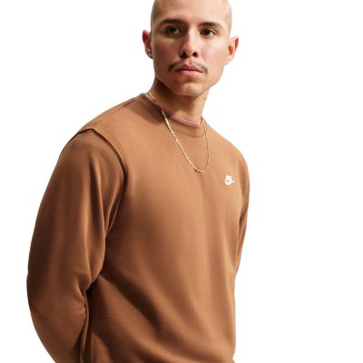 5. Bluza męska Nike Club FT jasny brąz FN3888 270