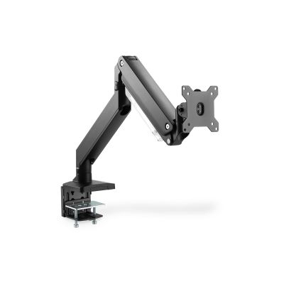 69. Ramię biurkowe pojedyńcze z zaciskiem 1xLCD z sprężyną gazową max. 35" i 15kg