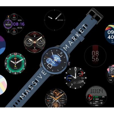 9. Smartwatch Męski RUBICON RNCF14 Black SMARUB250