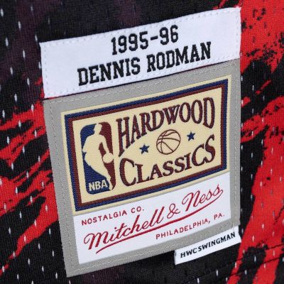 4. Koszulka Mitchell & Ness Marble NBA Swingman Dennis Rodman Chicago Bulls