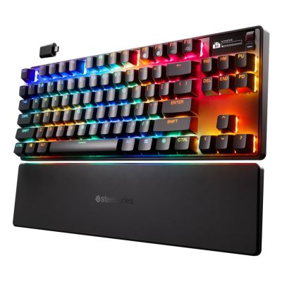 6. SteelSeries Klawiatura Gaming Apex Pro TKL Gen 3 US Layout Bluetooth Czarna 2.4 GHz / Bluetooth/ Wired OmniPoint 3.0 Adjustable HyperMagnetic Switches Wireless connection