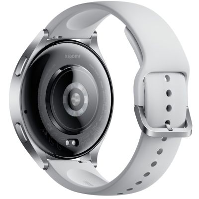 4. Xiaomi Watch 2 3,63 cm (1.43") AMOLED 46 mm Cyfrowy 466 x 466 px Ekran dotykowy Srebrny Wi-Fi GPS