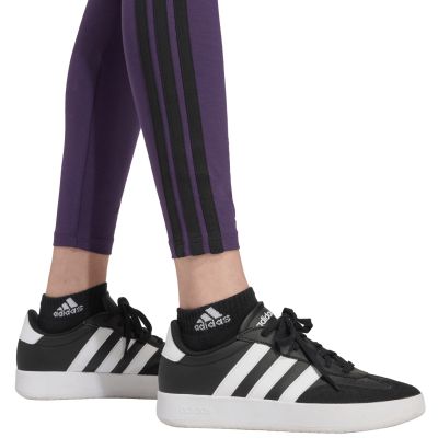 6. Legginsy damskie adidas Essentials 3-Stripes Cotton fioletowe JY3176