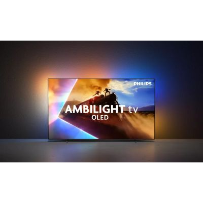 3. Philips Ambilight 55OLED801/12 Telewizor 139,7 cm (55") 4K Ultra HD Smart TV Wi-Fi Czarny