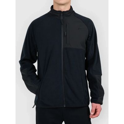 Polar ze stójką z panelem z materiału typu softshell męski 4F 4FWAW26TFLEM480-20S