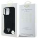 8. Etui Guess Denim Triangle Logo MagSafe na iPhone 16 Pro - czarne