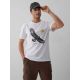 T-shirt regular z nadrukiem męski 4F 4FKAW26TTSHM4499-10S