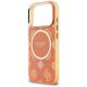 6. Etui Guess IML Peony Dot MagSafe na iPhone 17 Pro - pomarańczowe