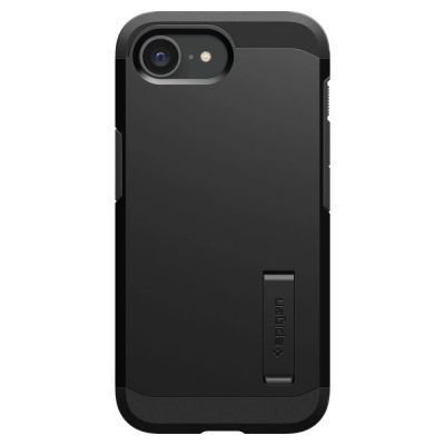 3. Etui Spigen Tough Armor z MagSafe na iPhone 16e / 17e z podstawką - czarne