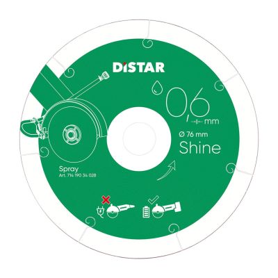DISTAR TARCZA DIAMENTOWA SHINE  76 x 0,6 x 22,23mm