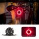 2. Lampka rowerowa tylna Rockbros Q1 7 kolorów LED + kabel USB-C - USB-A - czarna