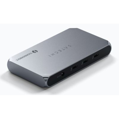 2. Satechi Thunderbolt 4 Slim Hub Pro - hub USB-C (port DC 20V, USB 3.2 Gen 2 Data Port, 3x port Thunderbolt 4) (space gray)