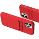 7. Card Case silikonowe etui portfel z kieszonką na kartę dokumenty do iPhone 12 Pro Max pomarańczowy
