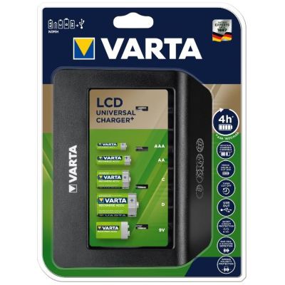2. Varta Universal Charger+ ładowarka akumulatorów Prąd przemienny