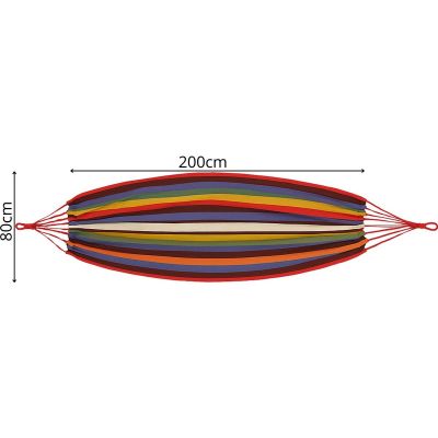 4. HAMAK OGRODOWY 1 OSOBOWY 200x80CM Z POKROWCEM 1064000