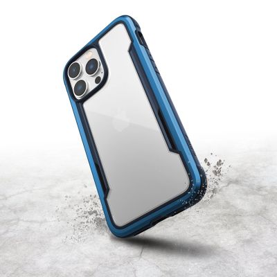 4. Raptic X-Doria Shield Case etui iPhone 14 Pro Max pancerny pokrowiec niebieski