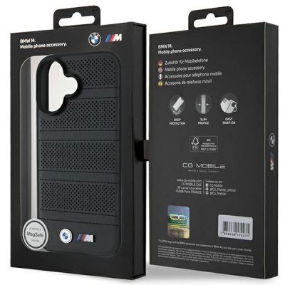 8. Etui BMW M Perforated And Stitched Line MagSafe na iPhone 16 - czarne