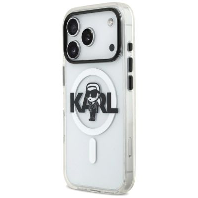 2. Etui Karl Lagerfeld IML Karl Sketch Logo MagSafe do iPhone 17 Pro - przezroczyste