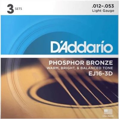 2. Daddario EJ16 - Struny do gitary akustycznej