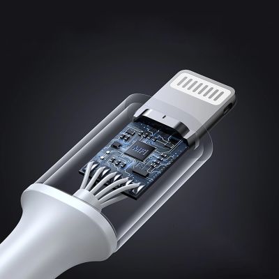 5. Kabel Ugreen US304 70523 USB-C / Lightning MFi 1m - srebrny