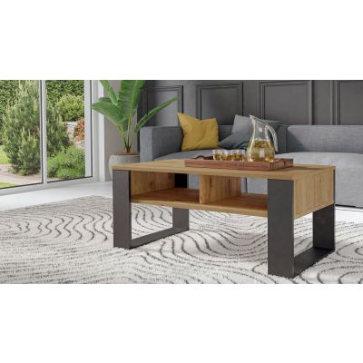 3. Stolik ława MODERN 2P 90x58xH50 artisan/czarny