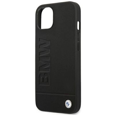 6. Etui BMW Leather Stamp na iPhone 14 Plus - czarne