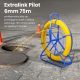 13. Extralink EX.30882 Pilot 6mm 75m Pilot do przeciągania kabli | włókno szklane FRP, śr. 6mm, dł. 75m, żółty