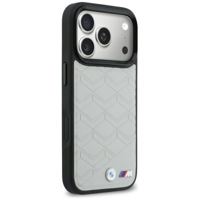 4. Etui BMW M Shape Logo MagSafe do iPhone 17 Pro szary