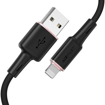 9. Acefast kabel MFI USB - Lightning 1,2m, 2,4A czarny (C2-02 black)