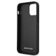 7. Etui AMG Leather Debossed Lines na iPhone 12 mini - czarne