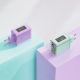 3. Acefast ładowarka GaN 65W 3 porty (1xUSB, 2xUSB C) różowa (A45)