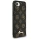 4. Etui Guess Peony Script Logo MagSafe na  iPhone 16e czarne