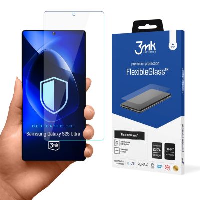 Szkło hybrydowe 3mk FlexibleGlass na Samsung Galaxy S25 Ultra