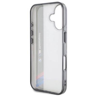 7. Etui BMW Motosport IML Vertical Stripe na iPhone 16 - szare