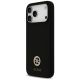2. Etui Guess Silicone Logo Strass 4G MagSafe na iPhone 17 Pro Max - czarne