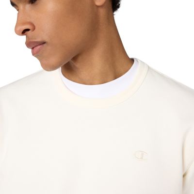 4. Bluza męska Champion Crewneck Sweatshirt kremowa 220785 YS084