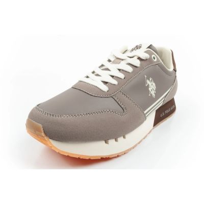3. U.S Polo Assn buty sportowe sneakersy męskie modne wygodne brązowe