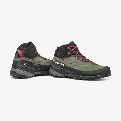 5. Buty podejściowe damskie Scarpa Rapid XT Mid GTX - birch/coral