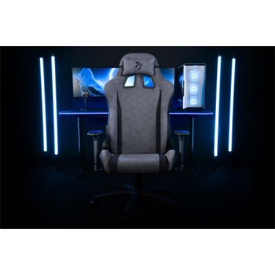 3. Arozzi Gaming Stuhl Avanti Ash SoftFabric Fotel do gry na konsoli Tapicerowane siedzisko