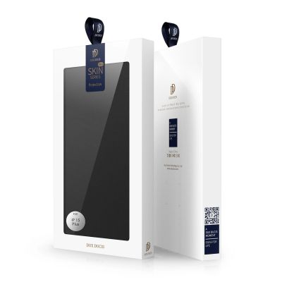 10. Etui do iPhone 15 Plus pokrowiec z klapką i portfelem Dux Ducis Skin Pro - czarne
