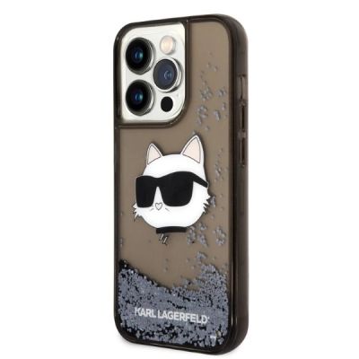 2. Etui Karl Lagerfeld Glitter Choupette Head na iPhone 14 Pro Max - czarne