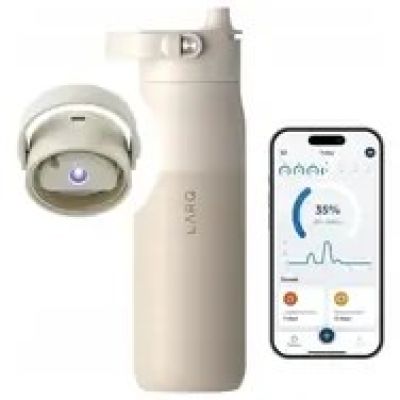 6. LARQ Bottle PureVis 2 - inteligentna, samoczyszcząca butelka filtrująca, światło UV-C 680ml (mojave dune)