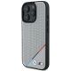 2. Etui BMW M Perforated Tricolor Line MagSafe na iPhone 16 Pro - szare