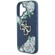6. Etui Guess Grained Roses Big 4G logo na iPhone 16 - niebieskie