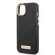 6. Etui Guess Peony Logo Plate MagSafe na iPhone 13 - czarne